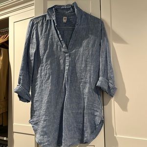Gap chambray tunic shirt